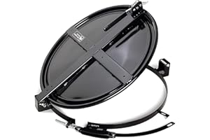 NEW PIG CORPORATION New Pig Drum Lid | Latching Drum Lid with Fast-Latch Ring | For 55 gal Steel Drums | Black | DRM1072-BK
