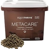 Equithrive MetaCare Pellets Horse Supplement, 3.3 lbs, 30 Day Supply | Equine Metabolic Support and Hoof Care for Easy Keepers Formulated with Resveratrol, Flavonoids, and Amino Acids