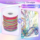 Alyvisun Rainbow Elastic String 1mm x 100m for Jewelry DIY Beads Bracelets view 5