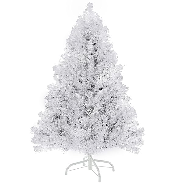 4FT WHITE CHRISTMAS TREE – PREMIUM HINGED ARTIFICIAL...