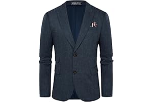 PJ PAUL JONES Men Tweed Blazer Wool Herringbone Sport Coat Jacket Vintage Blazers Suit Jackets