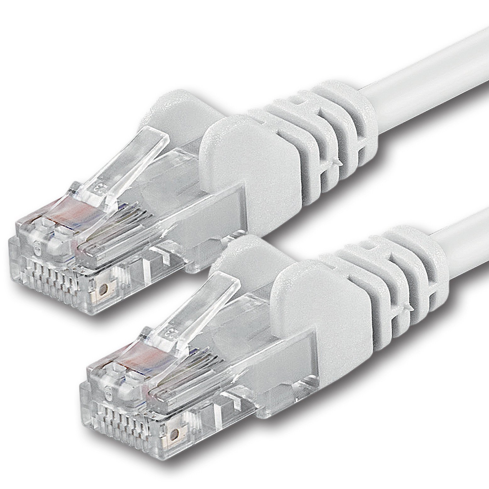 1aTTack.de 10m - white - 1 piece - CAT.6 CAT6 Ethernet LAN network cable 1000 Mbit/s patch cable