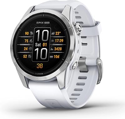 EPIX PRO 42mm – GPS-Multisport-Smartwatch mit brillantem 1,2“ AMOLED-Display und Touch-/Tastenbedienung. TOPO-Karten, 60 Sport-Apps, Music, Pay, bis zu 10 Tage Akkulaufzeit