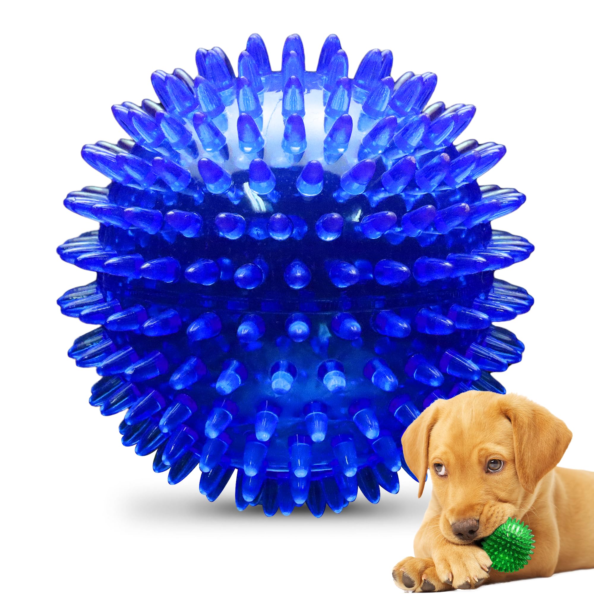 Photo 1 of PetSport Gorilla Spiky Ball 2” - Spiky Rubber Dog Ball Toy, Interactive Puppy Toy for Small Dogs and Puppies, TPR Rubber, Vanilla Scented - 2 Inch, Small