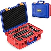 STARTRC GAMES Hard Carrying Case for Nintendo Switch 2, Professional Deluxe IP67 Waterproof, Soft Lining Hard Travel Case for Nintendo Switch 2 Console Pro Controller & Accessories (Red & Blue)
