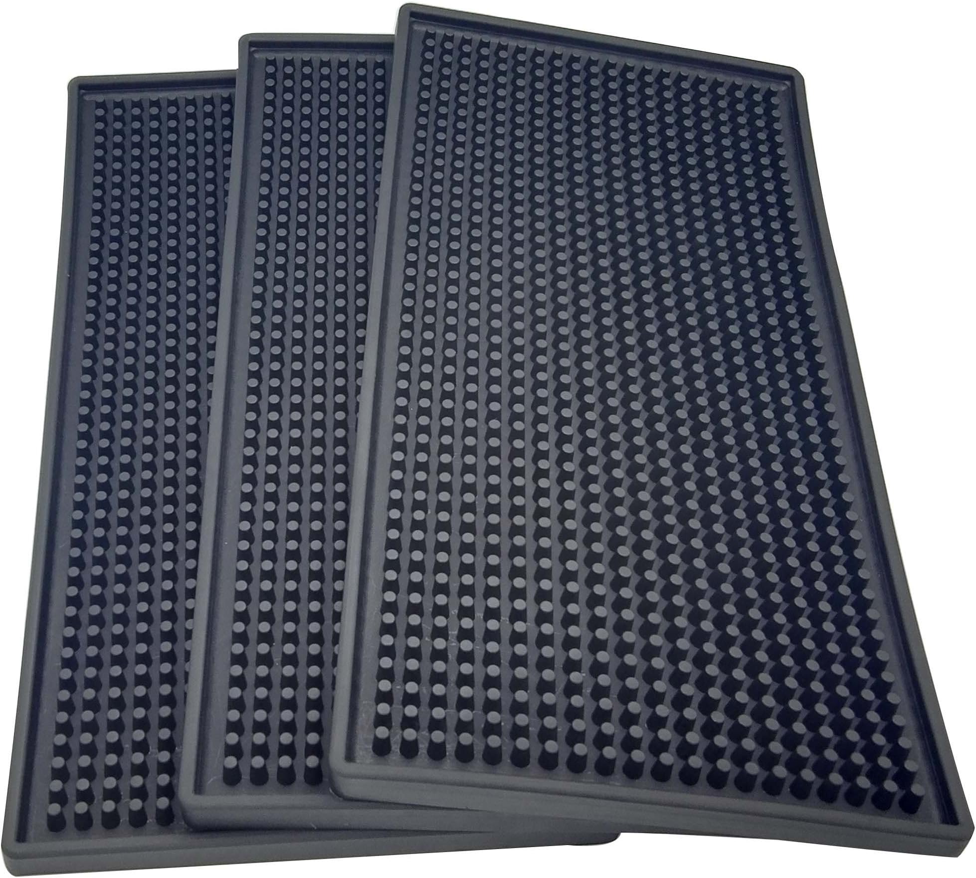 Morava 3 Pack Bar Mat&Dish Drying Mat,6"x12"