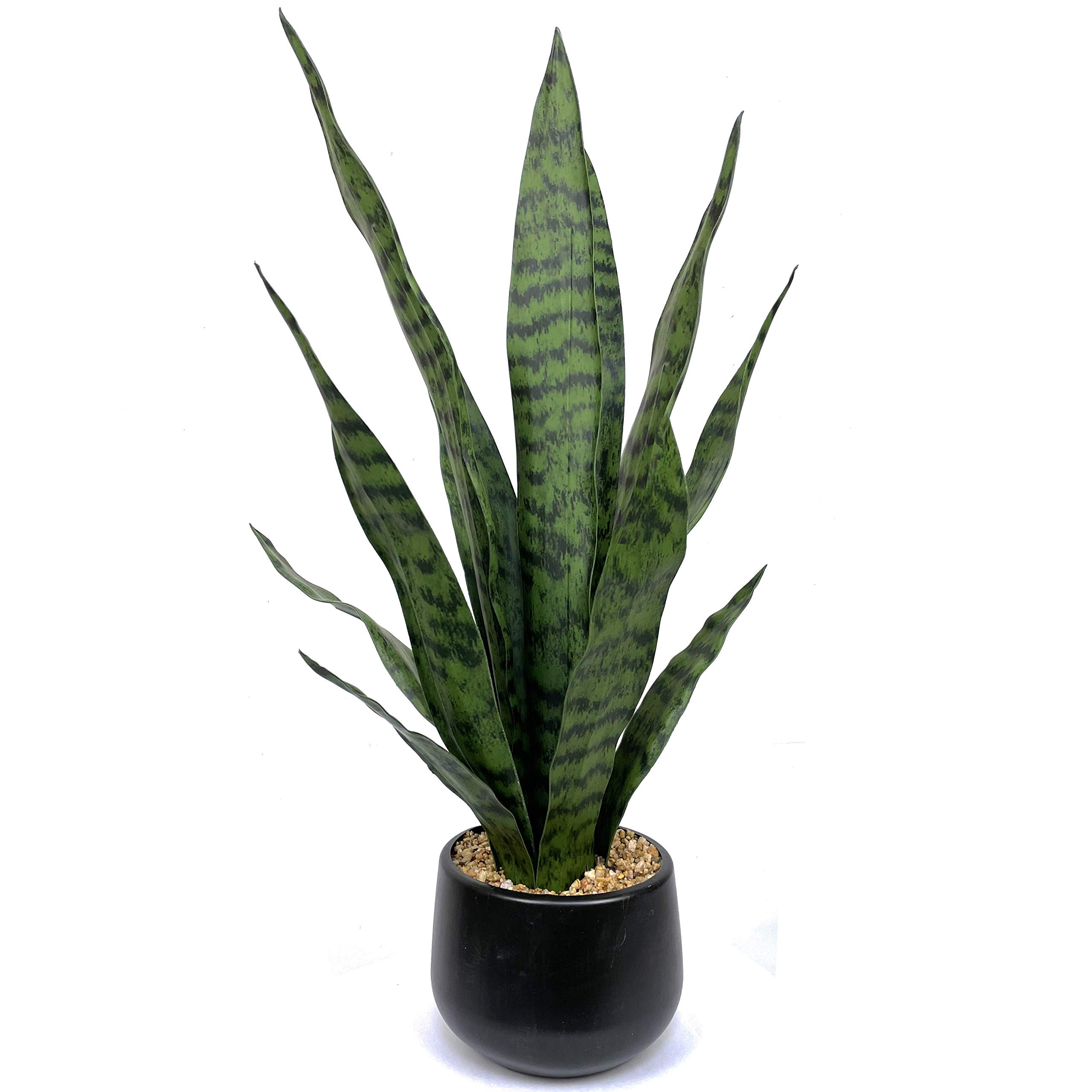 Photo 1 of Bird Fiy Artificial Snake Plant 22.5" Faux Agave Fake Sansevieria Artificial Potted Plants for Indoor and Outdoor Home Office Décor