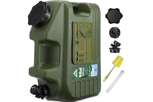 YOSN 5 Gallon Water Jug, Camping Water Container, BPA Free Portable Water Dispenser with Spigot, Leak-Proof Large Camping Water Jug for Emergency Storage, Outdoor, Hiking, Road Trips