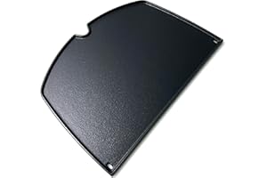 Direct Store DC138 6506 Cast Iron Griddle for Weber Q300 Q320 Q3000 Q3100 Q3200 Series Gas Grills, Replacement Part for 57060001 586002 426001 56010049 404341, 1 Piece Black