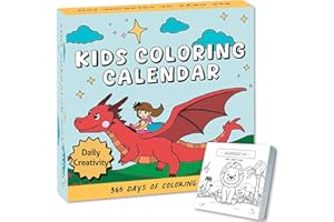 2026 Kids Coloring Daily Calendar | 2025-2026 Fun Art Activity for Children with Doodles to Color Every Day of The Year, Grea