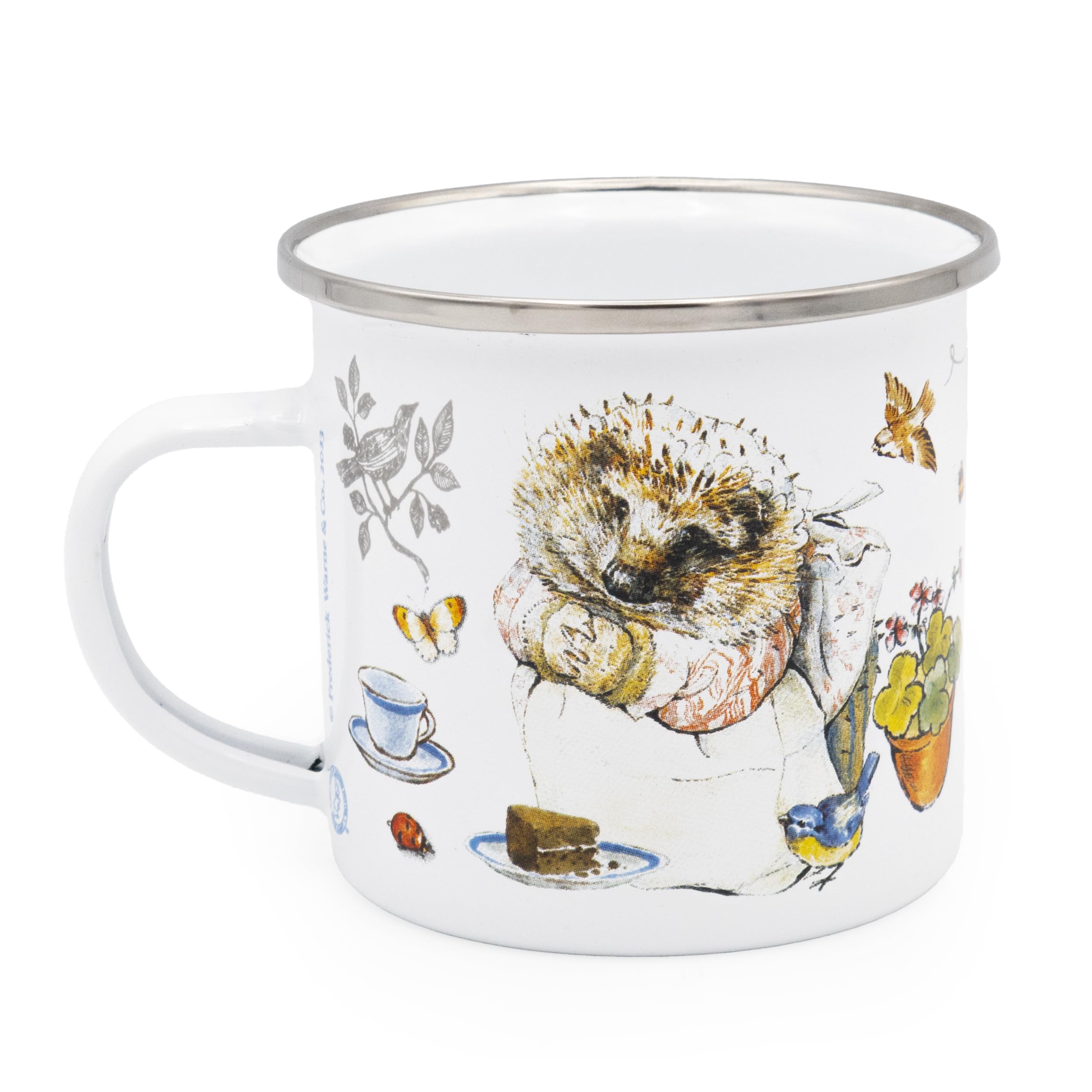 Peter Rabbit Mrs Tiggywinkle Enamel Mug,White,M (Pack of 1)