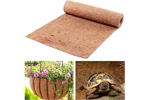 KVYUSFLOURISH 12x120 Inch Coco Liner Roll Coconut Liners for Planters Coconut Fiber Roll Mat Window Box Liners DIY Flower Basket Liner Pet Pad Reptile Carpet