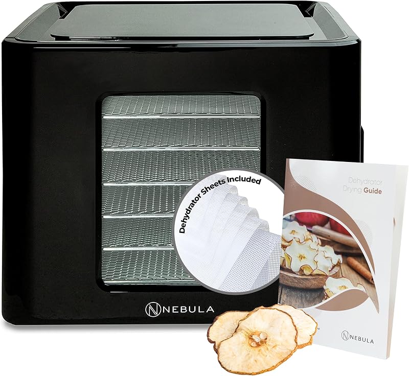 Nebula Food Dehydrator Bundle 400W 6 Stainless Trays Digital LED Touch
