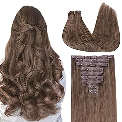 GOO GOO Clip in Hair Extensions Real Human