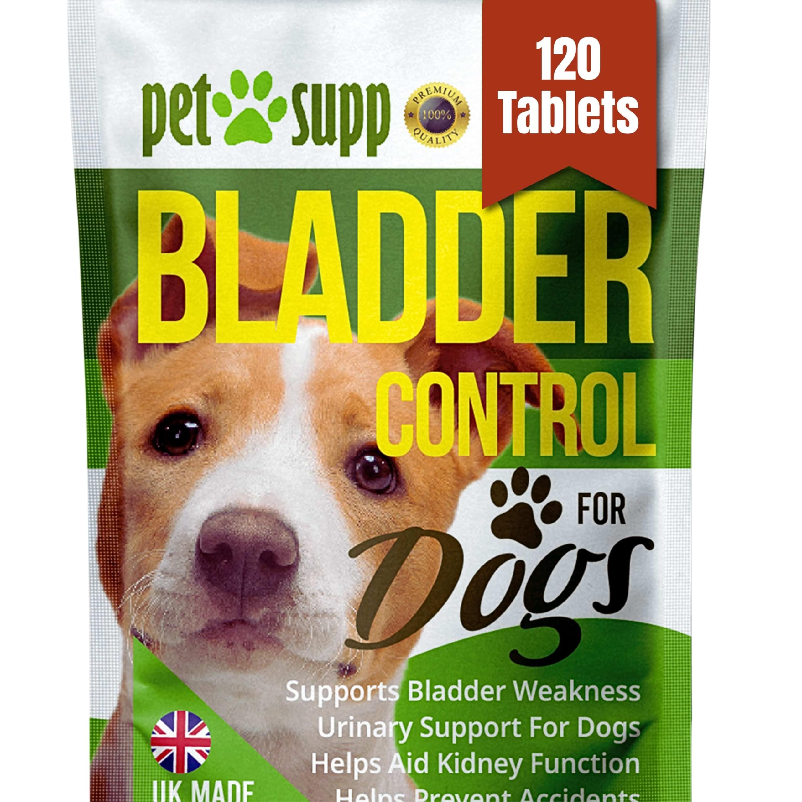 Bladder Control Tablets for Dogs | Urinary & Bladder Support Supplement for Dogs | Help Prevent Indoor Accidents | 120 Tablets