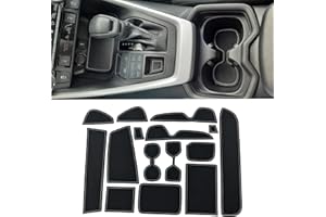 DREOOCAR Liner Mats Compatible with Toyota RAV4 2019-2024 2025 RAV 4 Prime 2021-2025 Accessories Custom Fit Cup Holder Liner Door Pocket Center Console Anti Dust Insert Pads 15 Pcs Set Gray Trim
