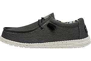 Hey Dude Men's Wally Stretch | Men's Loafers | Men's Slip On Shoes | Comfortable & Light-Weight