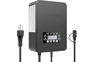 SHNITPWR 300W Low Voltage Transformer 120V AC to 12/14V AC Landscape Lighting Transformer with Timer and Photocell Sensor Outdoor Low Voltage Landscape Transformer Waterproof for Garden Lights