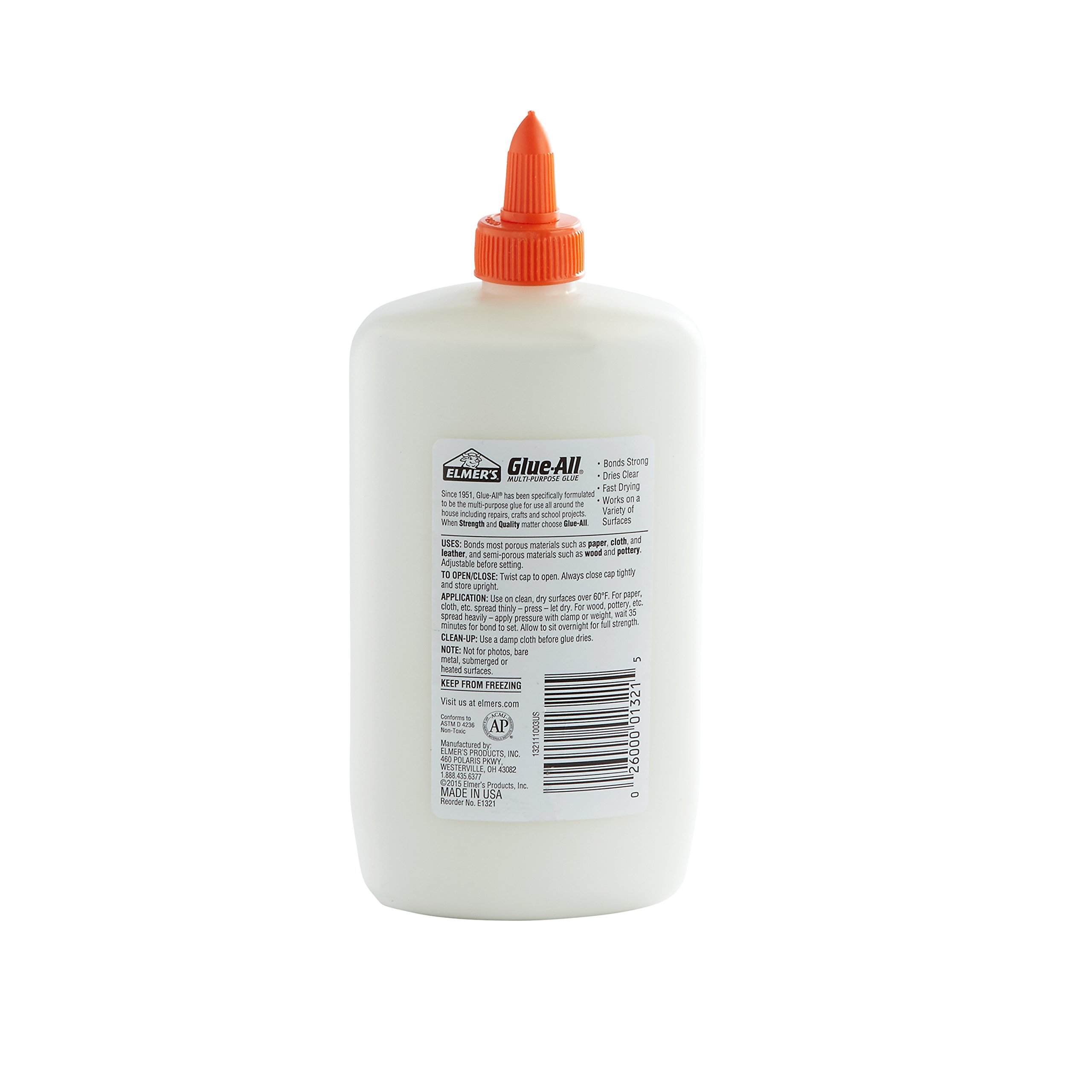 Elmer's E1321 GlueAll MultiPurpose Liquid Glue, Extra Strong, 16