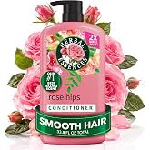 Herbal Essences Conditioner, Rose Hips- Smooth Collection, Shiny Hair with Vitamin E &amp; Jojoba, Safe for Color Treated Hair, Floral Scent, Cruelty-Free, Dermatologist-Tested, 29.2 Fl Oz