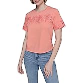 Karl Lagerfeld Womens Soft Everyday Essential Casual T-Shirt