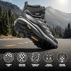 NORTIV 8 Men's Lightweight Hiking Boots Waterproof