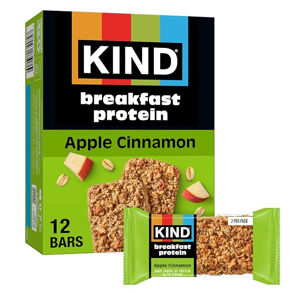 KIND BREAKFAST PROTEIN BARS, APPLE CINNAMON, GLUTEN FREE,...