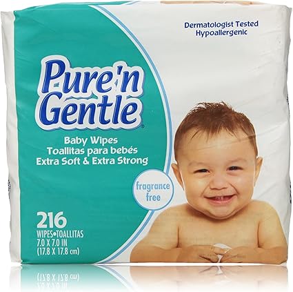 pure n gentle fragrance free wipes