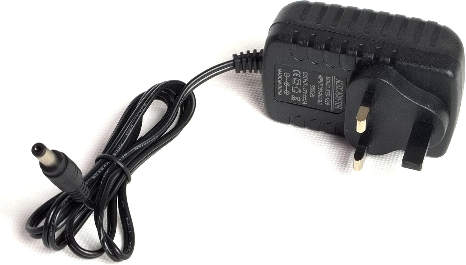 UK 3 PIN Plug 12V Power Supply Adapter 2A AC/DC 2000mA 5.5mm x 2.12