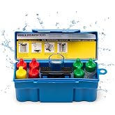 Taylor K-1003 OTO, 6-in-1 Pool Test Kit for for Total Chlorine, Bromine, pH, Acid &amp; Base Demand, Total Alkalinity, 100+ Tests, Quick &amp; Easy for Pools &amp; Spas | Made in the USA