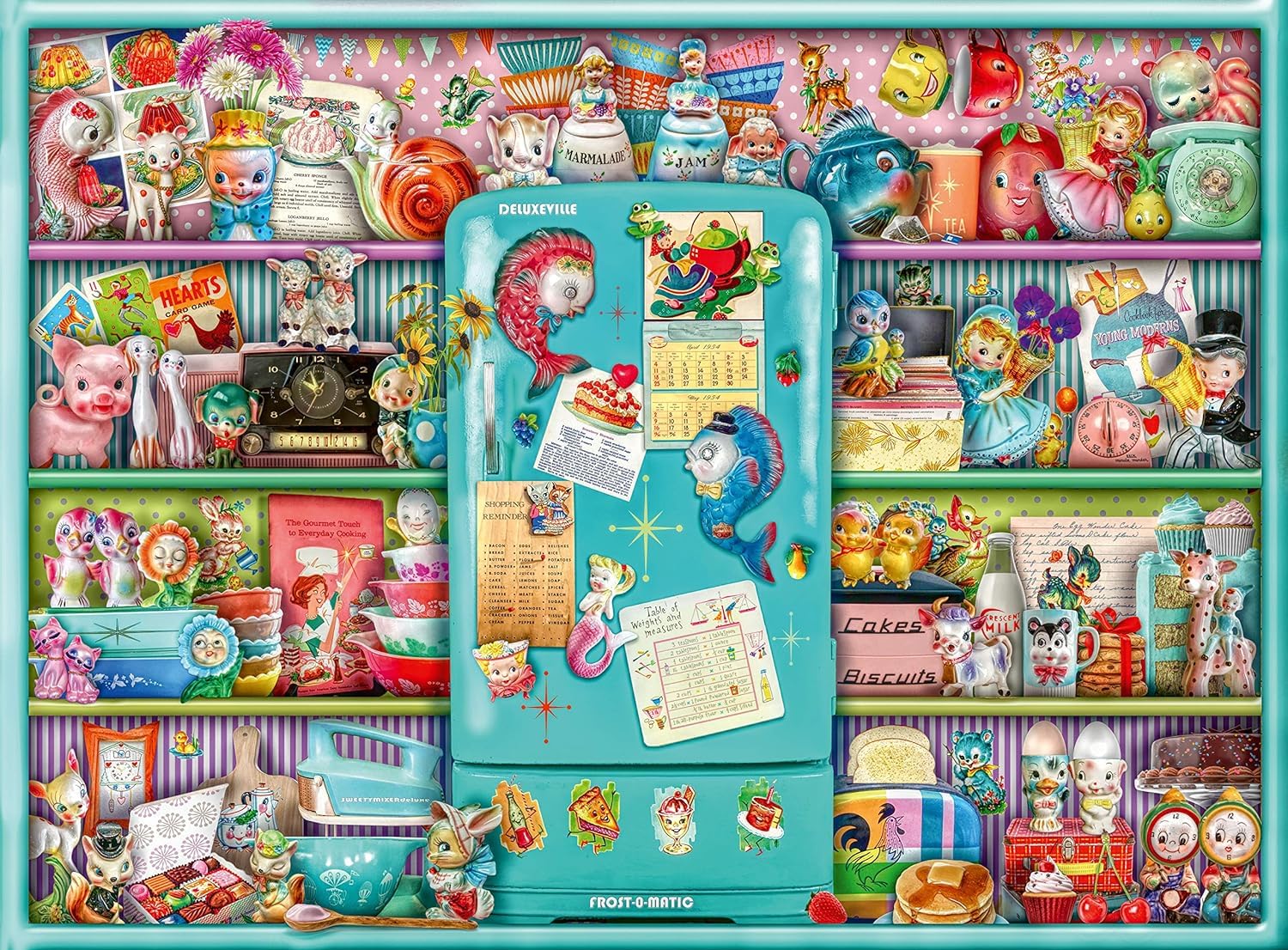 Ravensburger Kitschy Kitchen 500 Piece Jigsaw Puzzle for Adults & for Kids Age 10 and Up