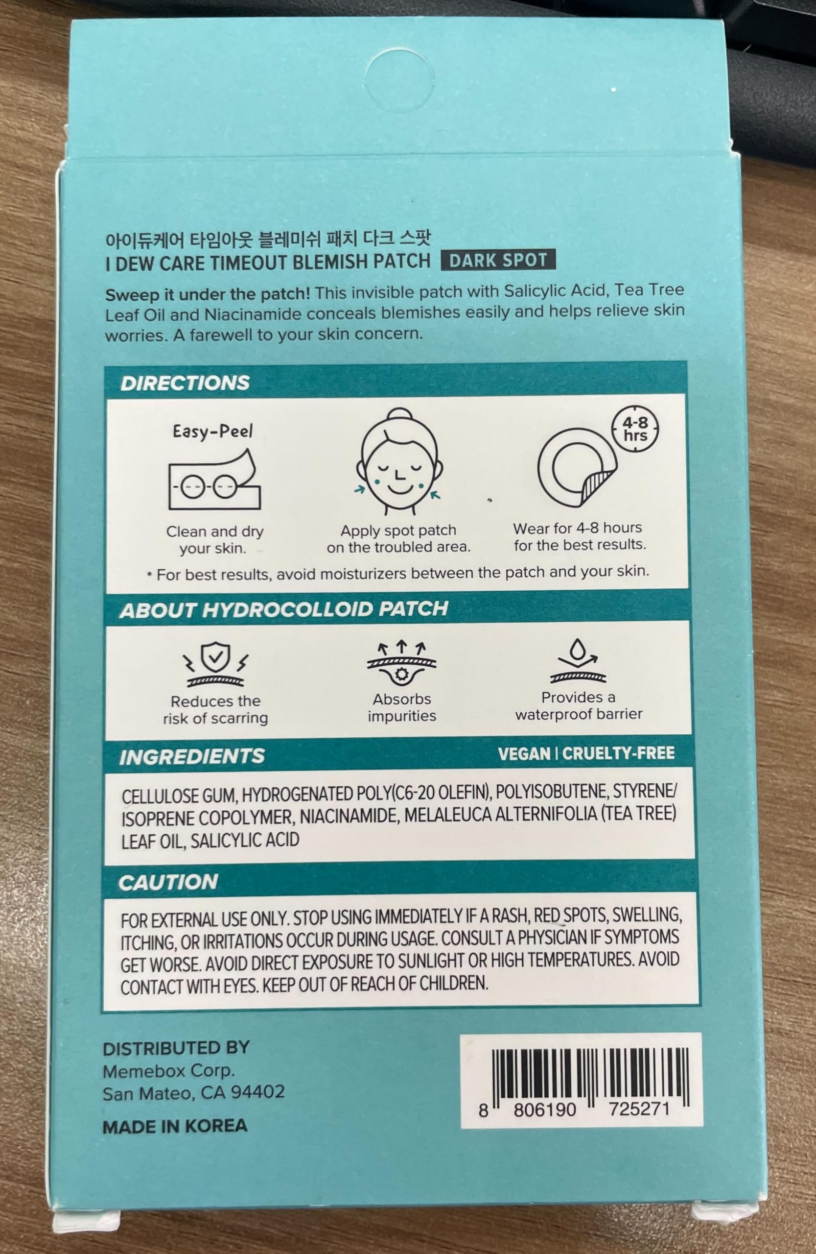 I DEW CARE Hydrocolloid Acne Pimple Patch - Timeout Blemish Dark Spot | Korean zit Patches for face and skin, Facial Stickers, Pus absorbing with Tea Tree Leaf Oil, 32 Count