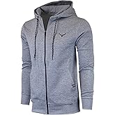 SCREENSHOT Sports Men's Gym Workout Full-Zip Hooded Active Sweatshirt