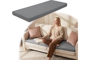 BALAPET 3 Inch Thick Memory Foam Sofa Topper, Breathable Couch Topper Cushion for Enhanced Comfort, 60 * 27.5 Inch Couch Cush