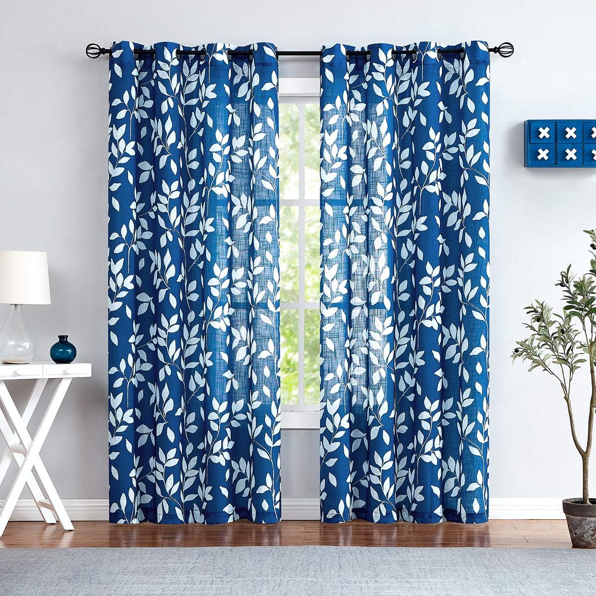 15 best blue and white curtains