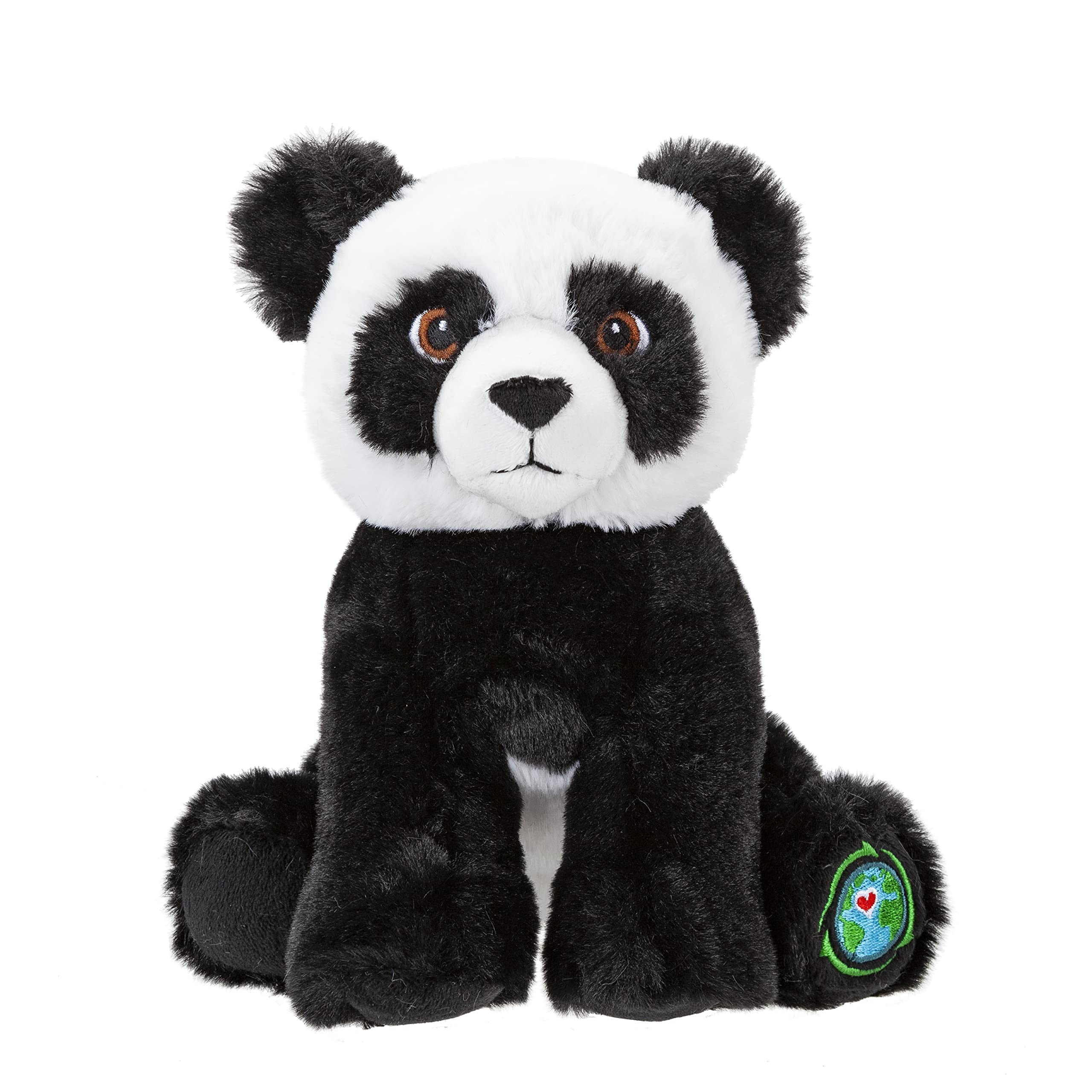 PMS VFM - Panda Soft Toy Wildlife Soft Plush Made From 100% Recycled Plastic, Cute Plushies, Zoo Animals, Great Gift for Kids and Adults Size: 9"/ 23cm