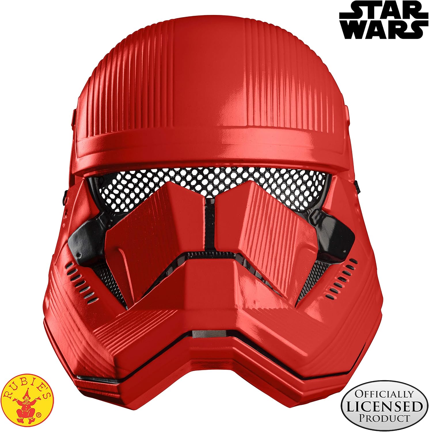 Rubies Official Disney Star Wars Ep 9, Red Stormtrooper Half Face Mask, Childs One Size Halloween, Mulitcolour - Image 4