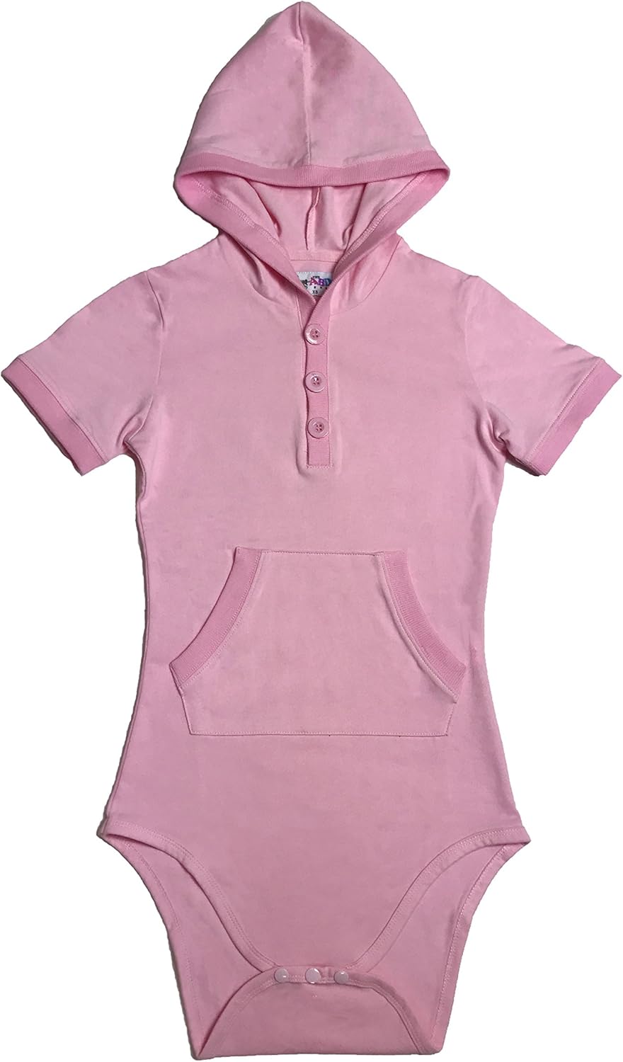 Adult Baby Snap Crotch Hooded Onesie Romper (ABDL) (Large