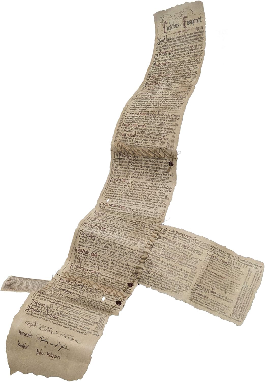Weta Workshop - Hobbit - The Burglar Contract of Bilbo Baggins (Miniature Prop Replica), Mehrfarbig - Image 3