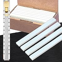 Yuanwovv 1Pcs Flat Soapstone Holder Steel, with 18Pcs Natural Soapstone Pencil Refills, Professional Welding Chalk for Welder