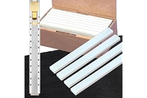 Yuanwovv 1Pcs Flat Soapstone Holder Steel, with 18Pcs Natural Soapstone Pencil Refills, Professional Welding Chalk for Welder