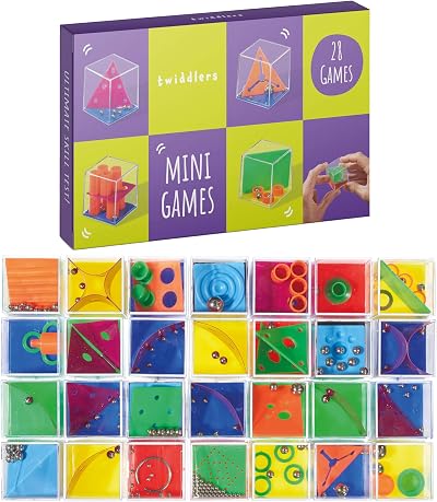 THE TWIDDLERS 28 Pack Brain Teaser Puzzle Cubes Set Assorted Levels