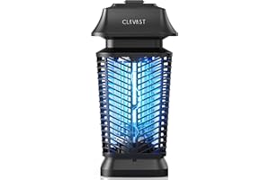CLEVAST Bug Zapper Outdoor - Electric Mosquito Zapper Indoor, Fly Traps with UV Light, Waterproof Flying Killer 4200V Insects Lamp for Patio, Yard, Garden, Porch