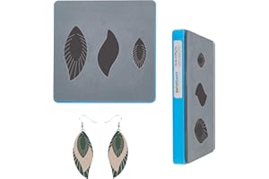 SUPERDANT Tassel Leather Earring Wooden Die Cutting 3 Shapes Leaf Drop Dangle Earrings Die Cut DIY Leather Craft Cutting Mach