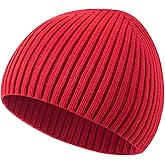 choshion Wool Knit Fisherman Beanie Hats for Men Women,Cuffless Soft Warm Seamless Beanies Toboggan Ski Hat Winter Skull Caps