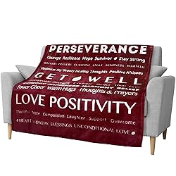 PAVILIA Healing Blanket Fleece, Get Well Soon