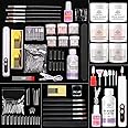 BORN PRETTY Acrylic Nail Kit with Drill - 92Pcs Acrylic Powder Set for Beginners, Includes Powder, Liquid, Tools for DIY Salon at Home