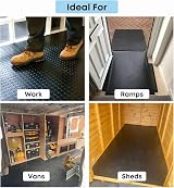 Shield Autocare Rubber Matting Roll 9.5m x 1.2m 3mm Thick Black view 4