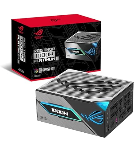 電源ユニット ROG THOR 1000W PLATINUM II EVA EDITION Amazon.com: ASUS ROG Thor 1000W Platinum II Fully Modular Power