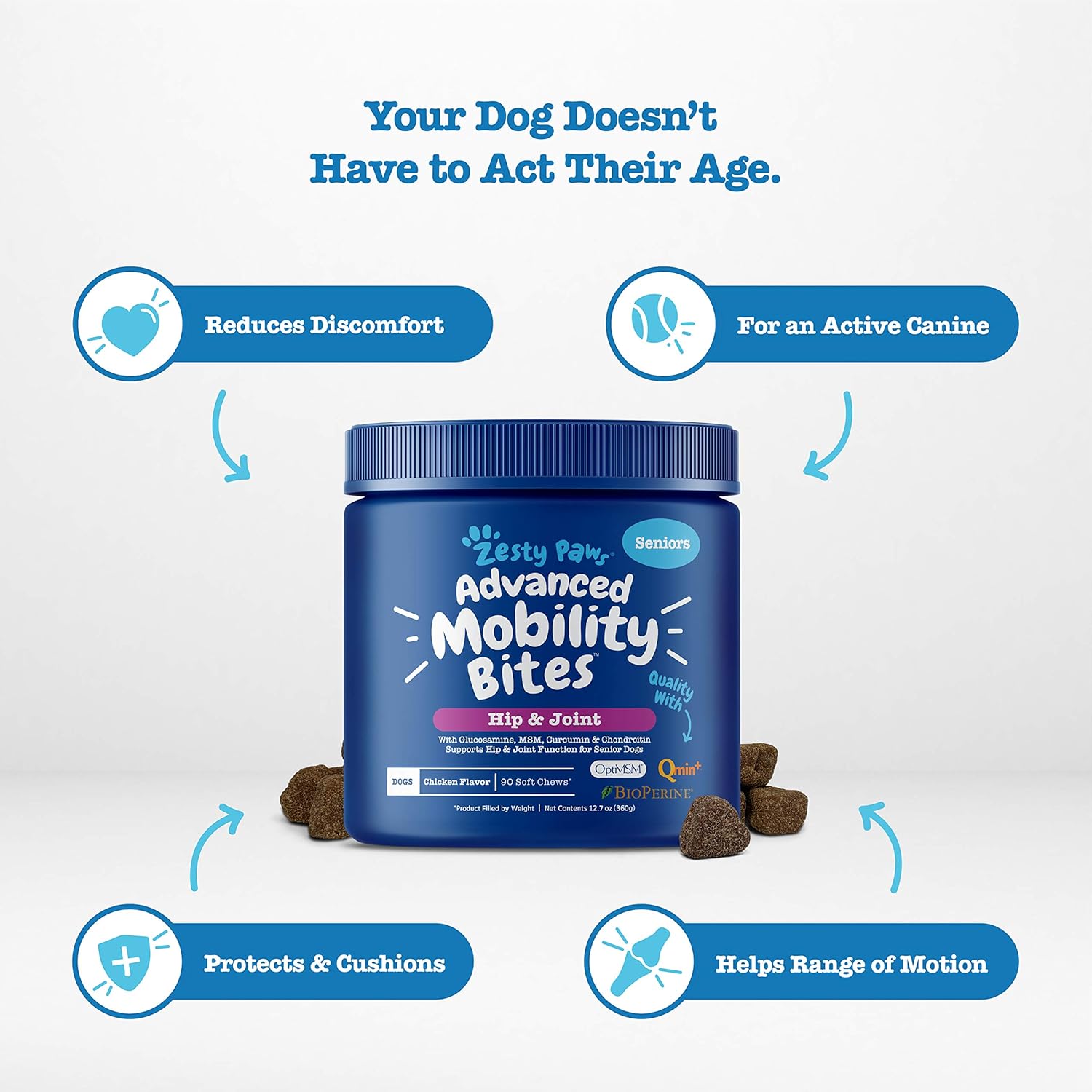 zesty paws senior advanced multivitamin for dogs